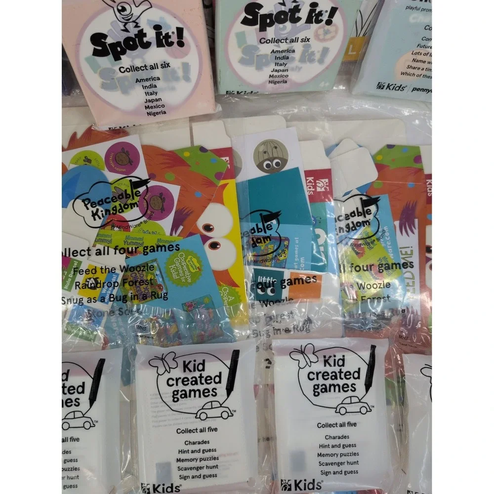 HUGELOT 27🚨ChickfilA Kids Games Cow Mask Puzzles Books SpotIt Evergreen Chatter